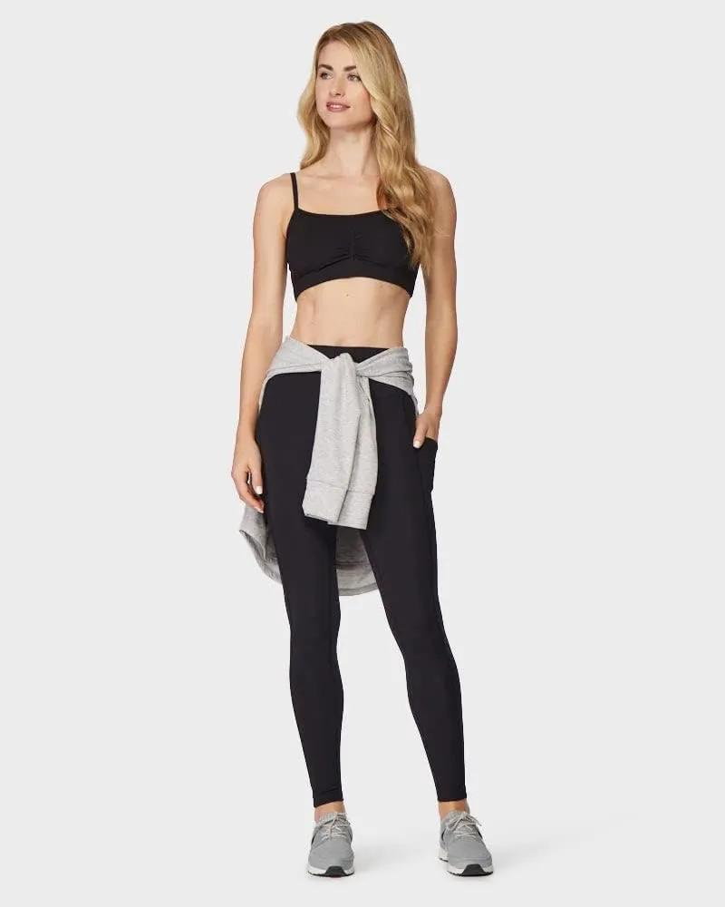 32 Degrees Womens High Waist Yoga Pants with Pockets | Workout Athletic Leggings