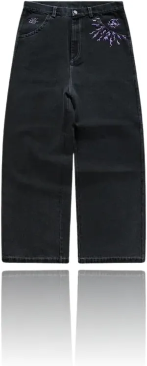 Anime Jeans Sweatpants Suit for Men Women - Cool Printed Graphic Sweat Jogger Pants Fitness Gym Trousers