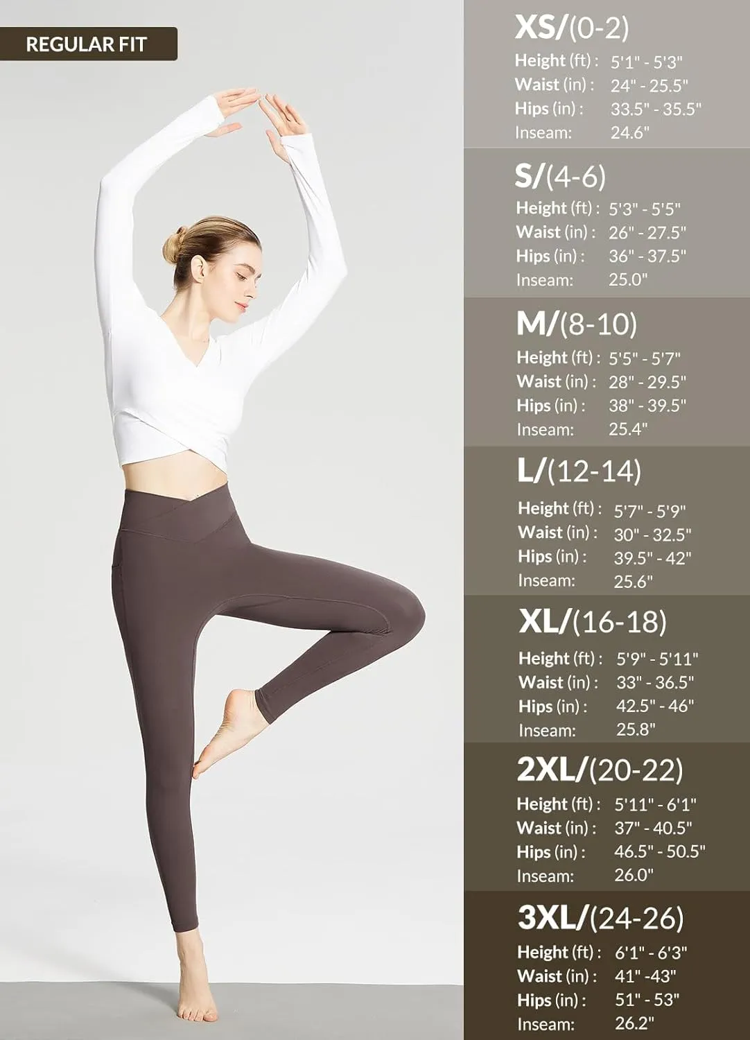 baleaf Women's Leggings with Pockets Tummy Control Workout High Waisted Athletic Running 7/8 Ultra Soft Gym Yoga Ankle Pants
