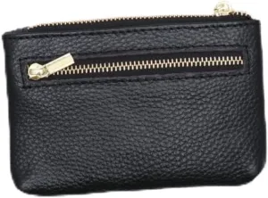 BESTYASH PU Leather Zipper Wallet Multifunctional Mini Coin Purse for Women for Cash Coins and Receipts Compact for Pockets Handbags