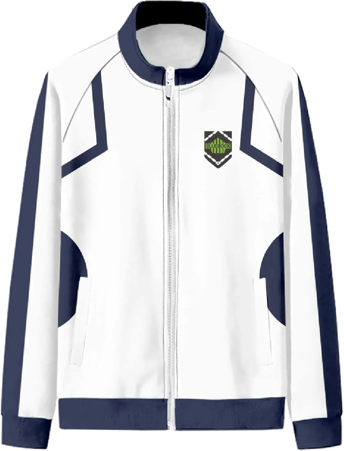 Blue Lock Jacket and Pants Yoichi Isagi Cosplay Costumes Blue White Tracksuit Sweatshirt Sportswear for Women Men