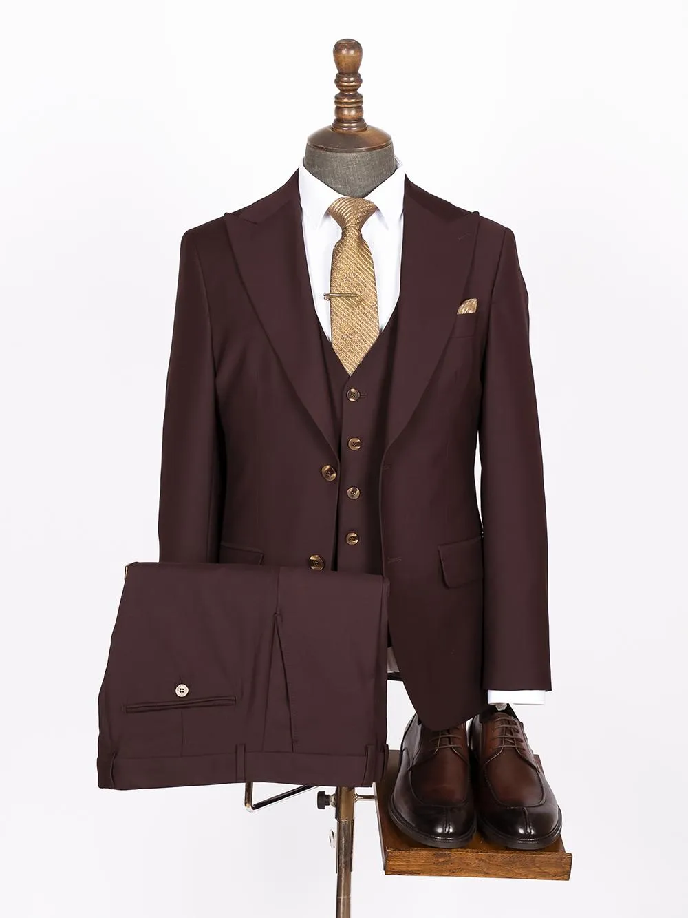 Callahan Brown Set Blazer Linen Suit