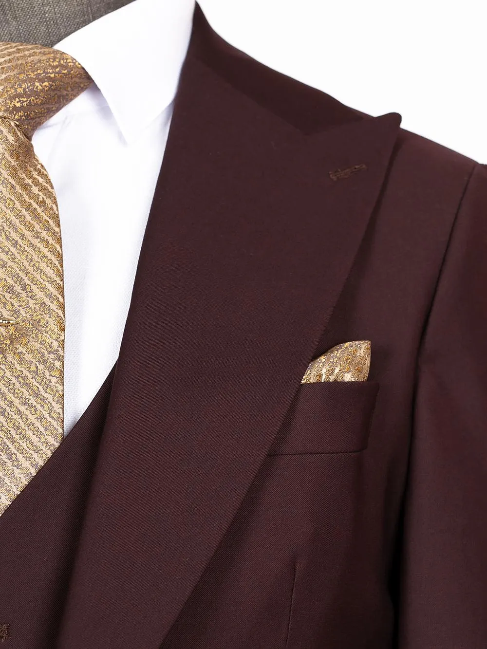 Callahan Brown Set Blazer Linen Suit