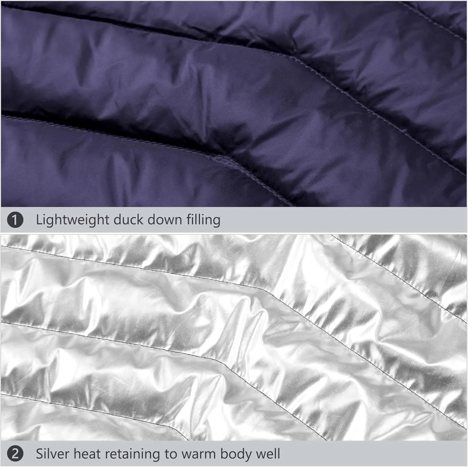 CAMEL CROWN Men's Packable Down Jacket Hooded Lightweight Puffer Insulated Coat for Travel Outdoor Hiking