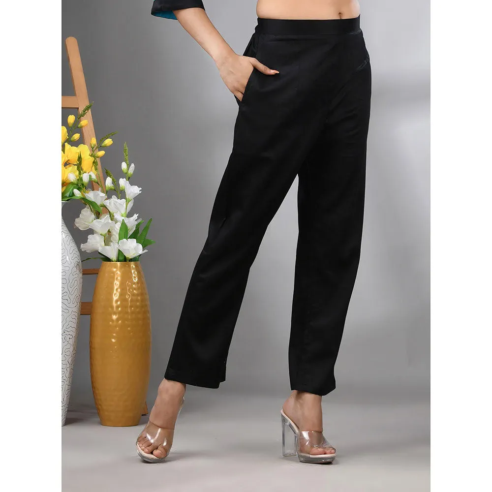CHARUKRITI Red Colorblock Co-Ord (Set of 2)