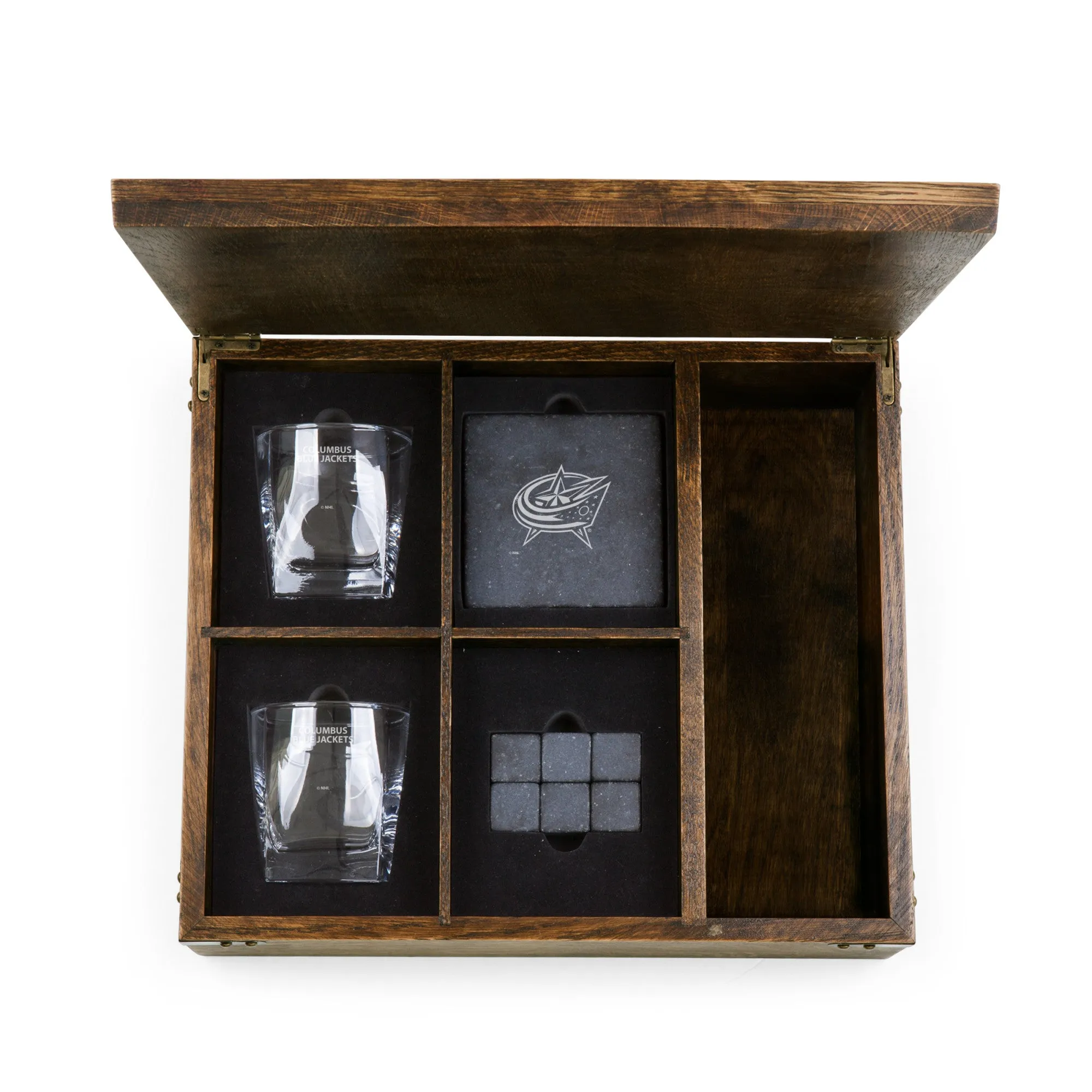 Columbus Blue Jackets - Whiskey Box Gift Set