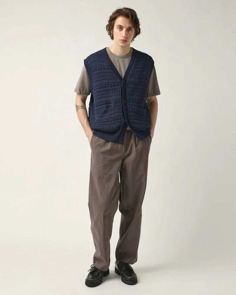 Corridor Men's Cardigan Vest - Navy