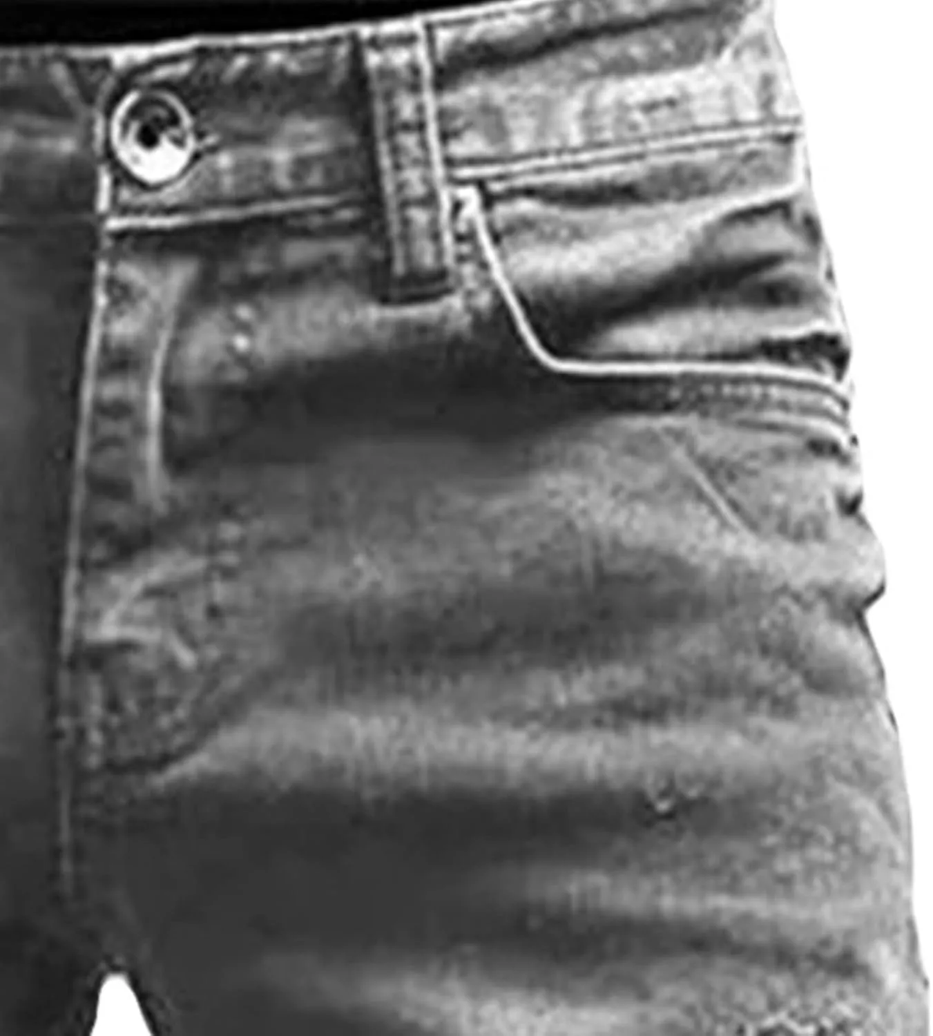 DGHM-JLMY Men's Motorcycle Personality Stretch Jeans Slim Fit Streetwear Pants Straight Leg Motorbike Riding Jeans