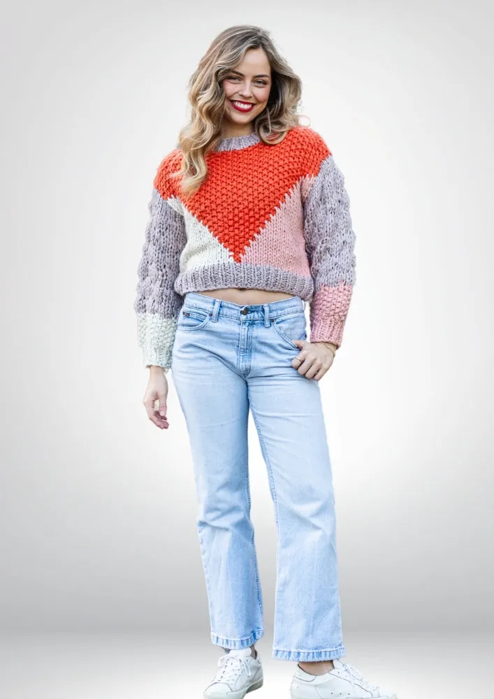 Hyams Handmade Jumper |  Orange