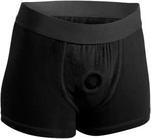 INGKE Harness Pants Strapless Underpants for Men Women Couples Unisex Briefs-Black