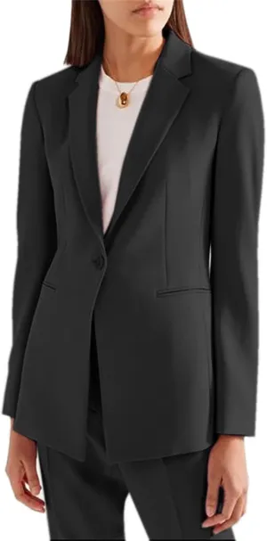 JinXuanYa Women's Suits Blazer Regular Fit 2 Piece Solid Formal Business Lady Suit Set Work Blazer Office SuitJacket Pants 