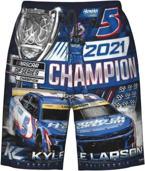 Kyle-Larson-Car-5 Men's Swim Trunks Board Shorts Outdoor Beach Surfing