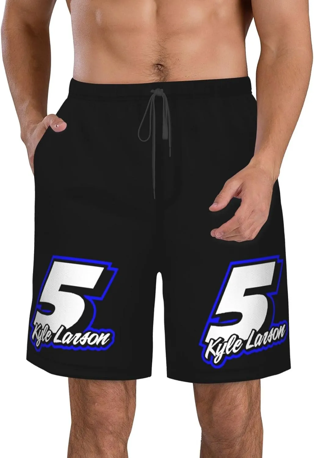 Kyle-Larson-Car-5 Men's Swim Trunks Board Shorts Outdoor Beach Surfing