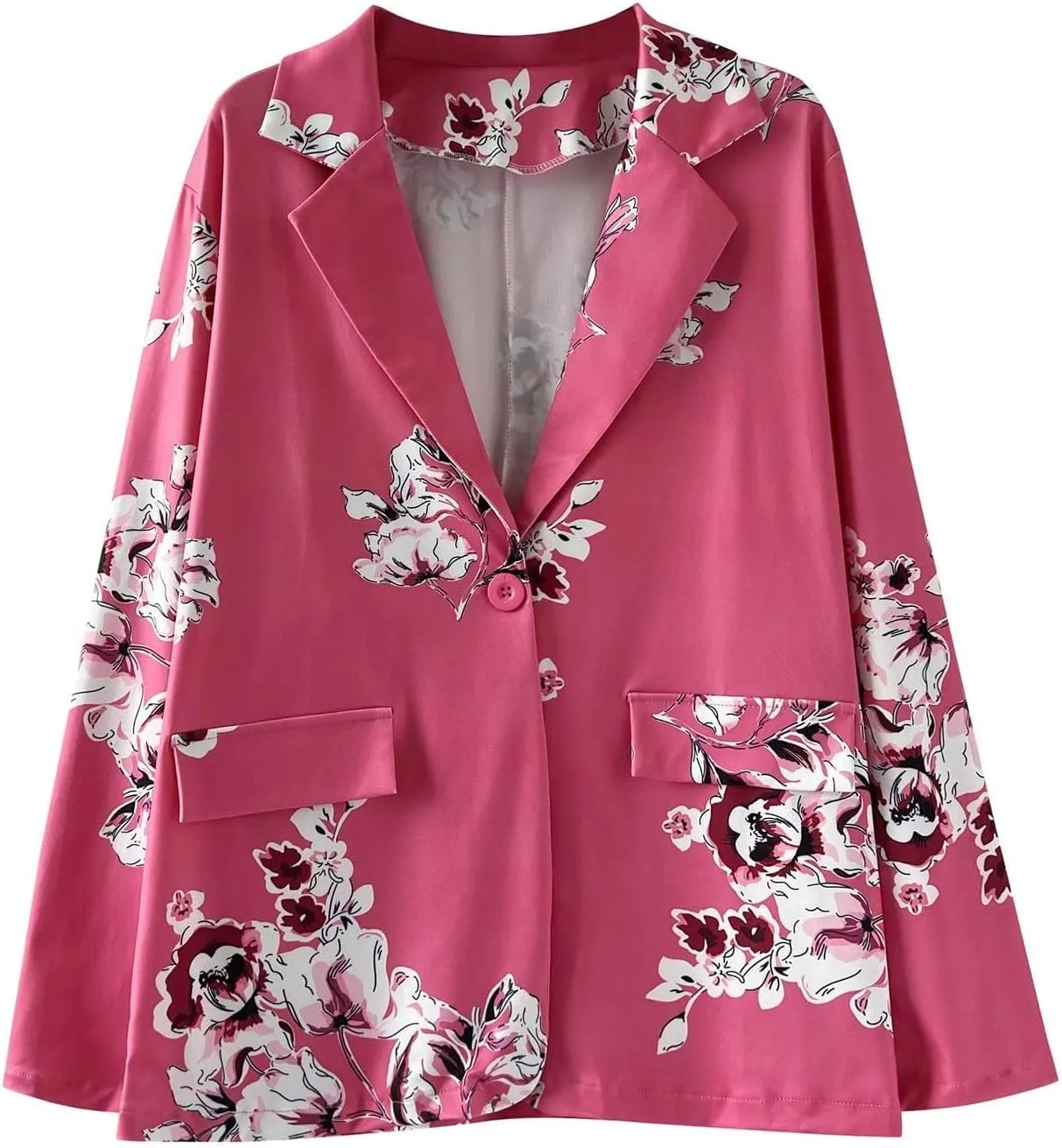Ladies Casual Printed 3/4 Sleeve Suit Top Suit Pants Set Dressy Jumpsuits for Women Evening Party