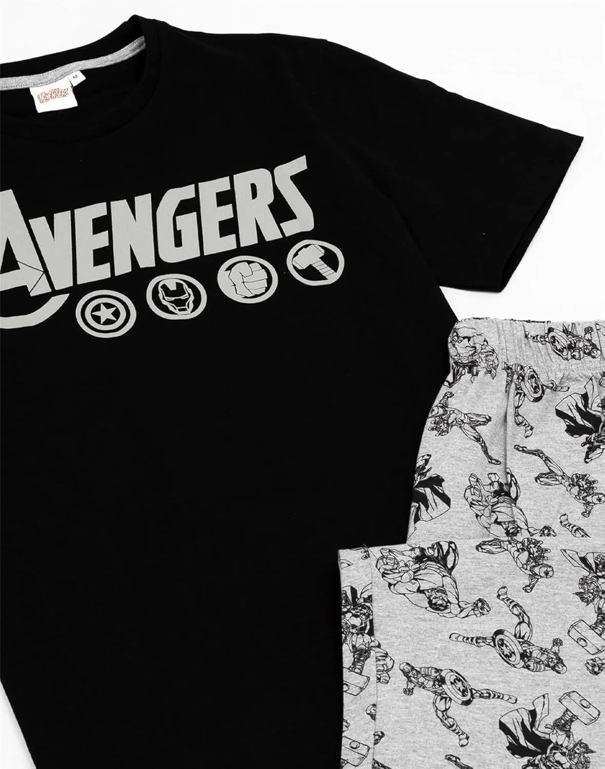 Marvel The Avengers Mens Pajamas Logo Lounge Pants & T-Shirt Set