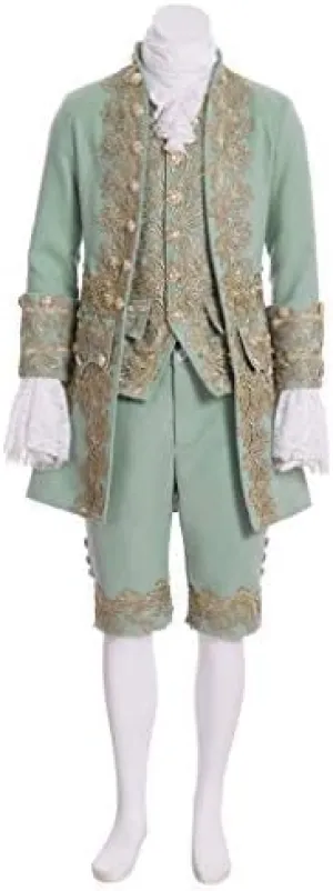 MelangCos Men's Victorian Costume Rococo Costume Suit Prince Cosplay Regency Costume for Halloween