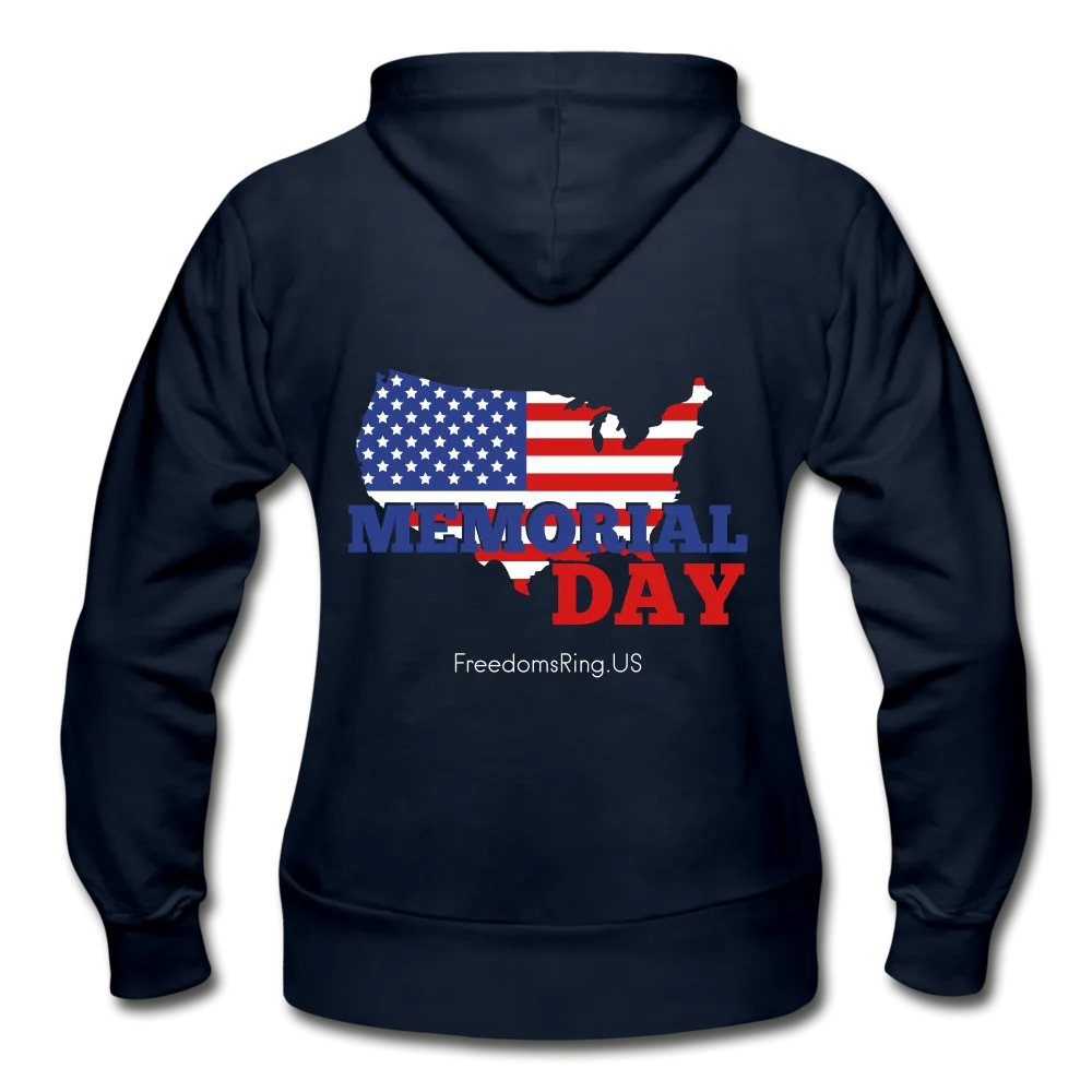 MEMORIAL DAY US FLAG - Gildan Heavy Blend Women's Zip Hoodie