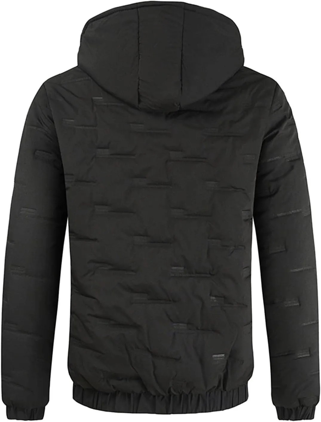 Mens Autumn And Winter Fashion Casual Solid Color Padded Warm Cotton Coat Cotton Padded Jacket Mens down Jacket Long