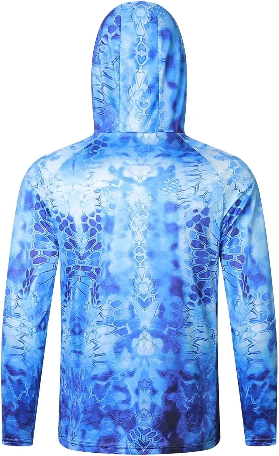 Men's UPF50  Sun Protection Hoodie Shirt Fashion Loose Long Sleeve Rash Guard Casual Fishing Shirt with Mask Quick Dry