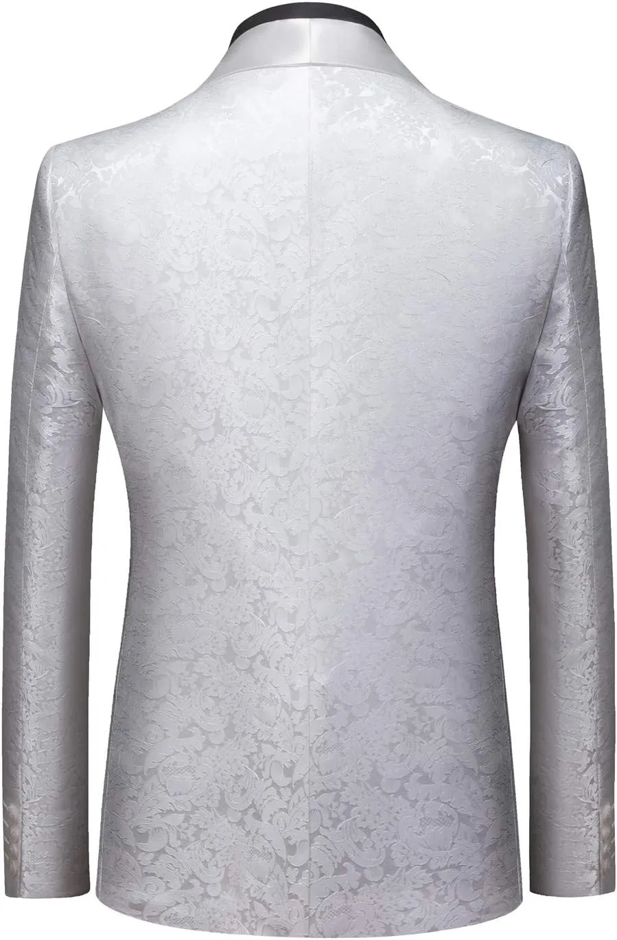 MOGU Mens Tuxedo Suit Jacket Slim Fit Shawl Lapel Wedding Party Dress Blazer
