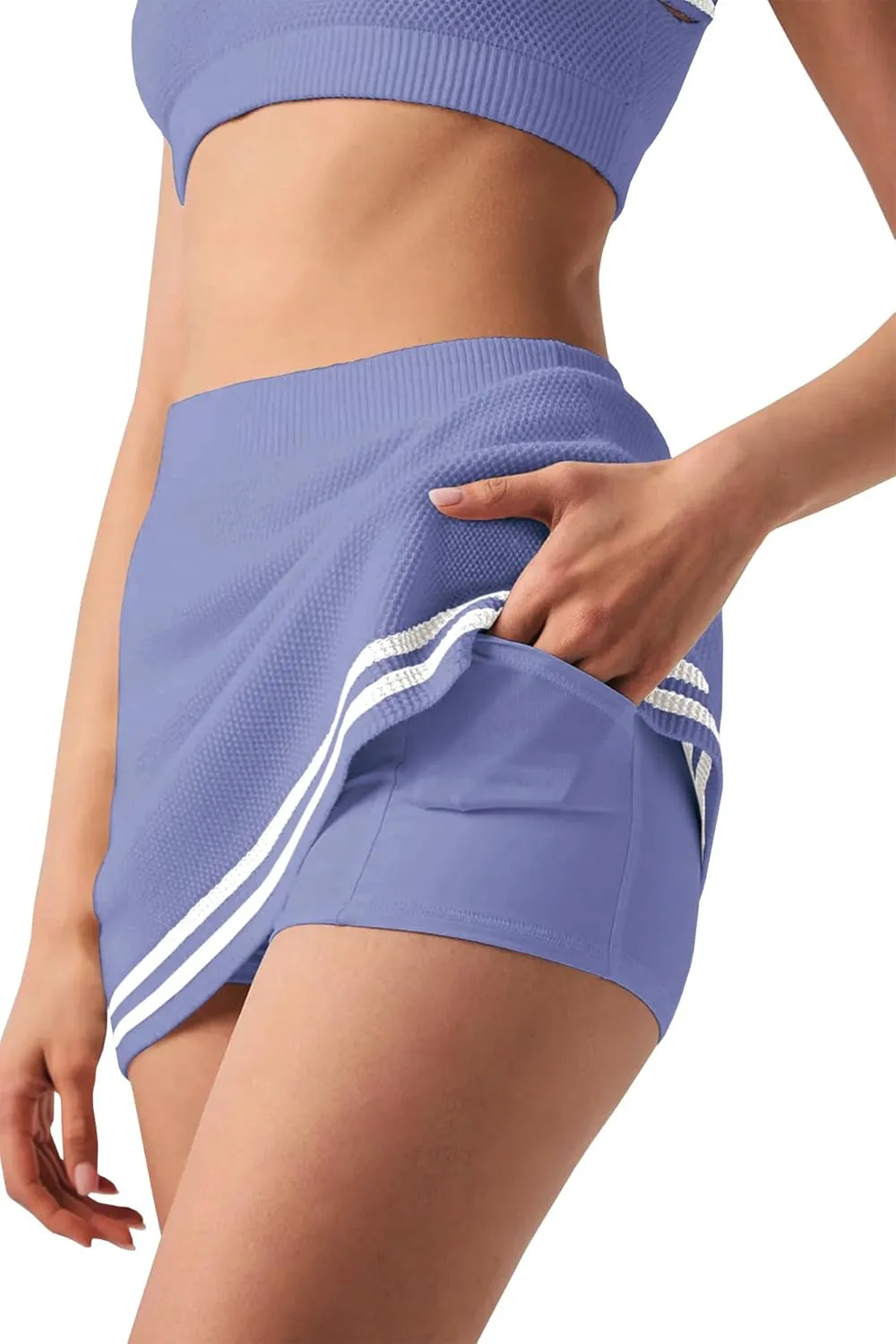 Nirovien Womens 2 Piece Workout Sets Tennis Skort Sets Matching Gym Clothes Tank Top and Athletic Skorts