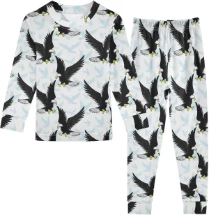 Ollabaky Pajama Set 2 Piece Pjs Set Cotton Sleepwear Long Sleeve Top with Bottom