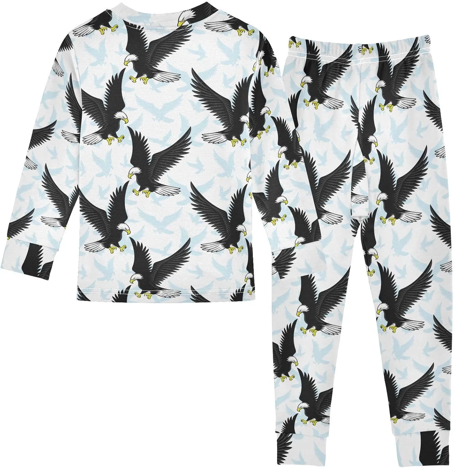 Ollabaky Pajama Set 2 Piece Pjs Set Cotton Sleepwear Long Sleeve Top with Bottom