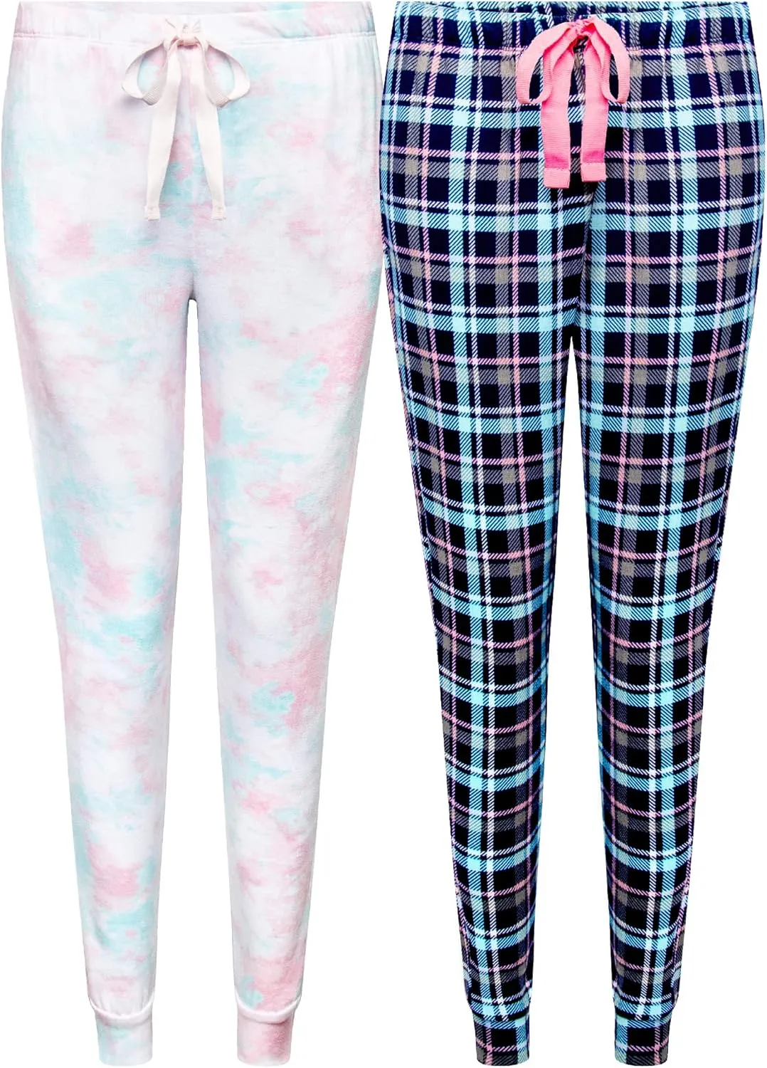 Rene Rofe 2 Pack: Lounge Sleep Joggers for Women, Summer Pajama Pants