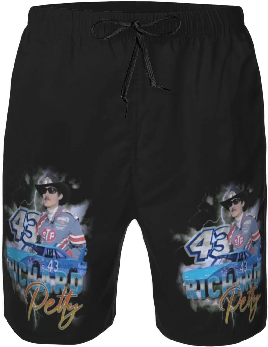 Richard-Petty-Car-43 Men's Swim Trunks Board Shorts Outdoor Beach Surfing