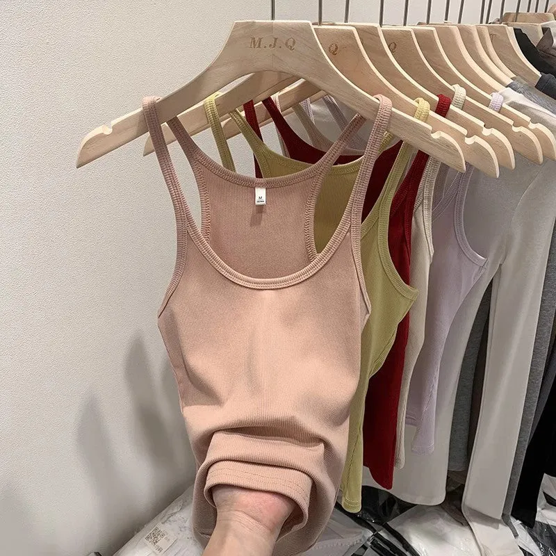 Slim Looking Elastic Outerwear Camisole