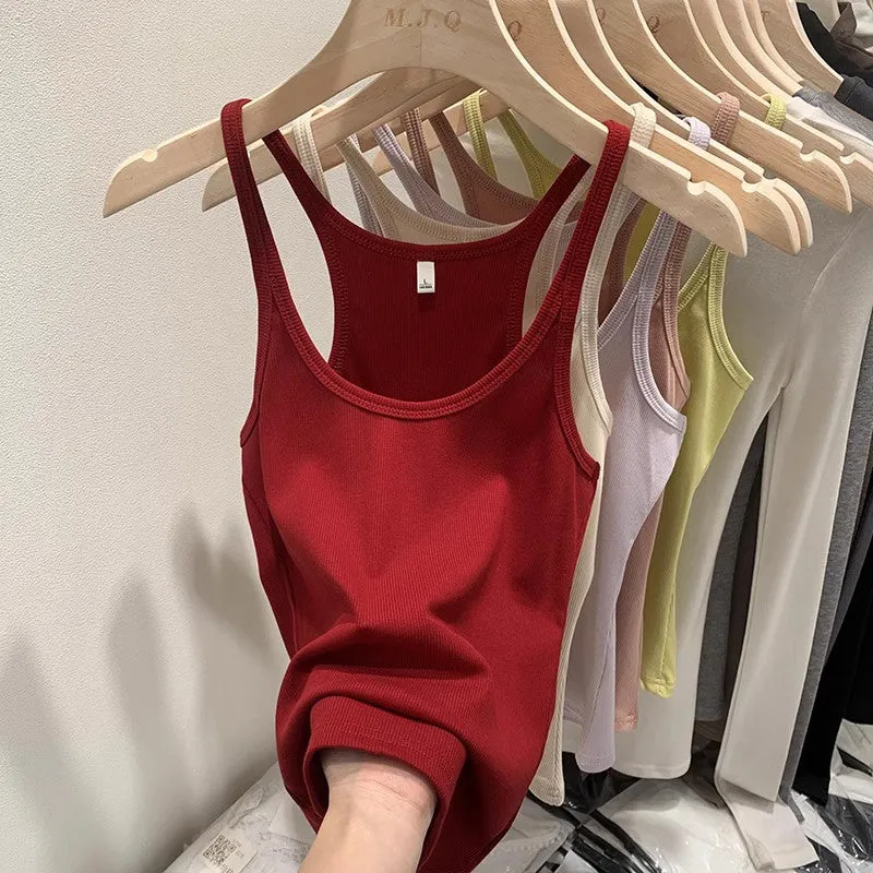 Slim Looking Elastic Outerwear Camisole