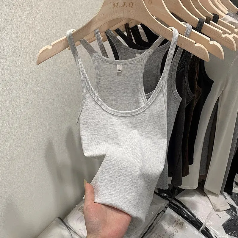 Slim Looking Elastic Outerwear Camisole