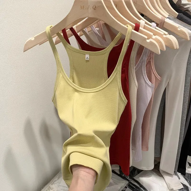 Slim Looking Elastic Outerwear Camisole