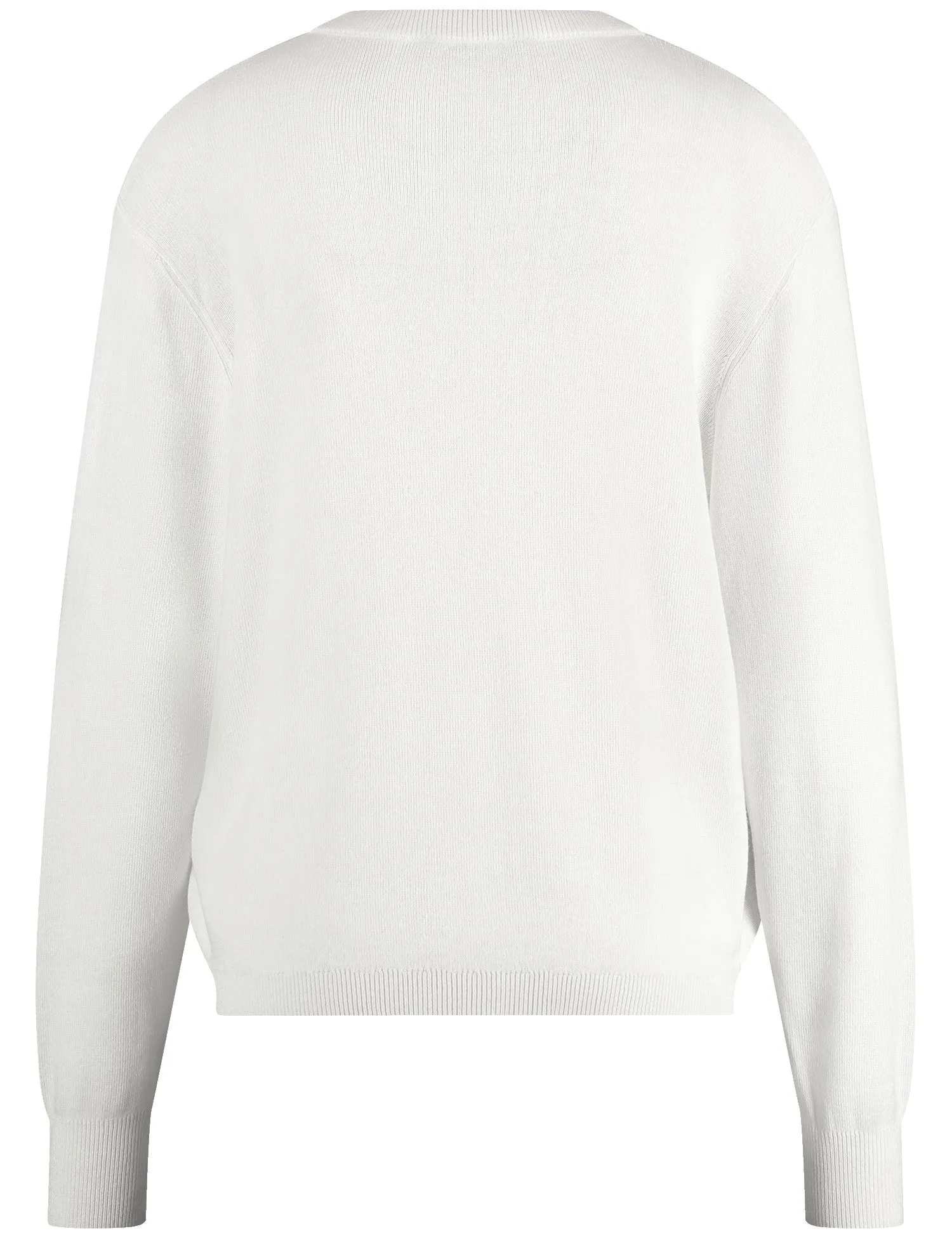 Soft Jumper - Off White Patterned