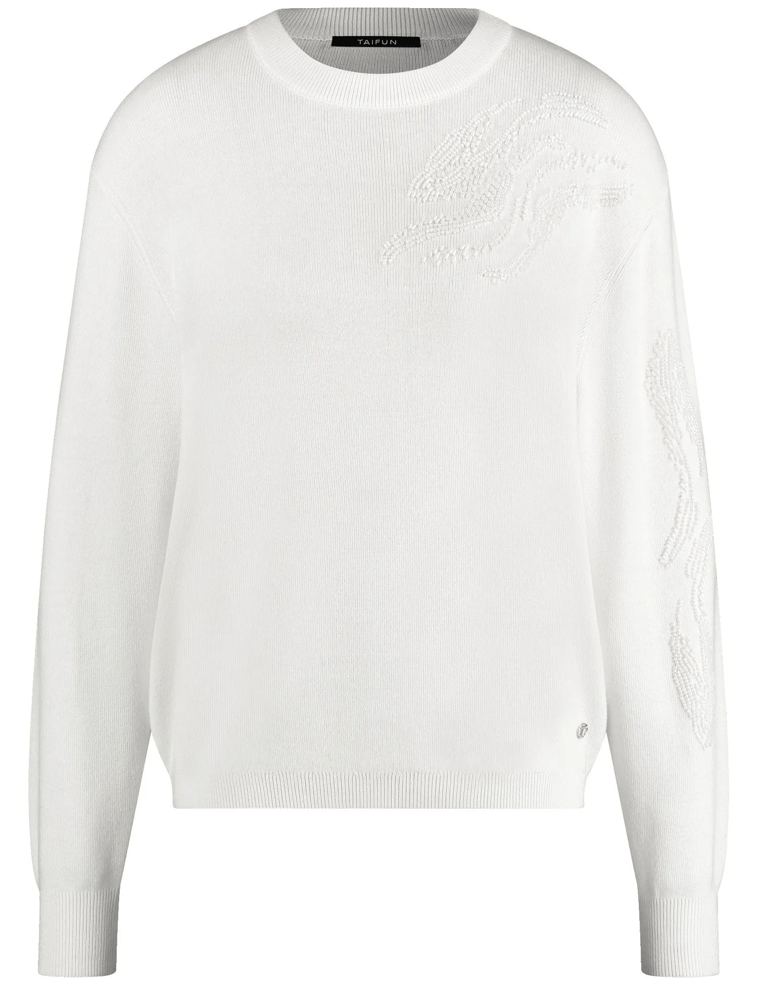 Soft Jumper - Off White Patterned