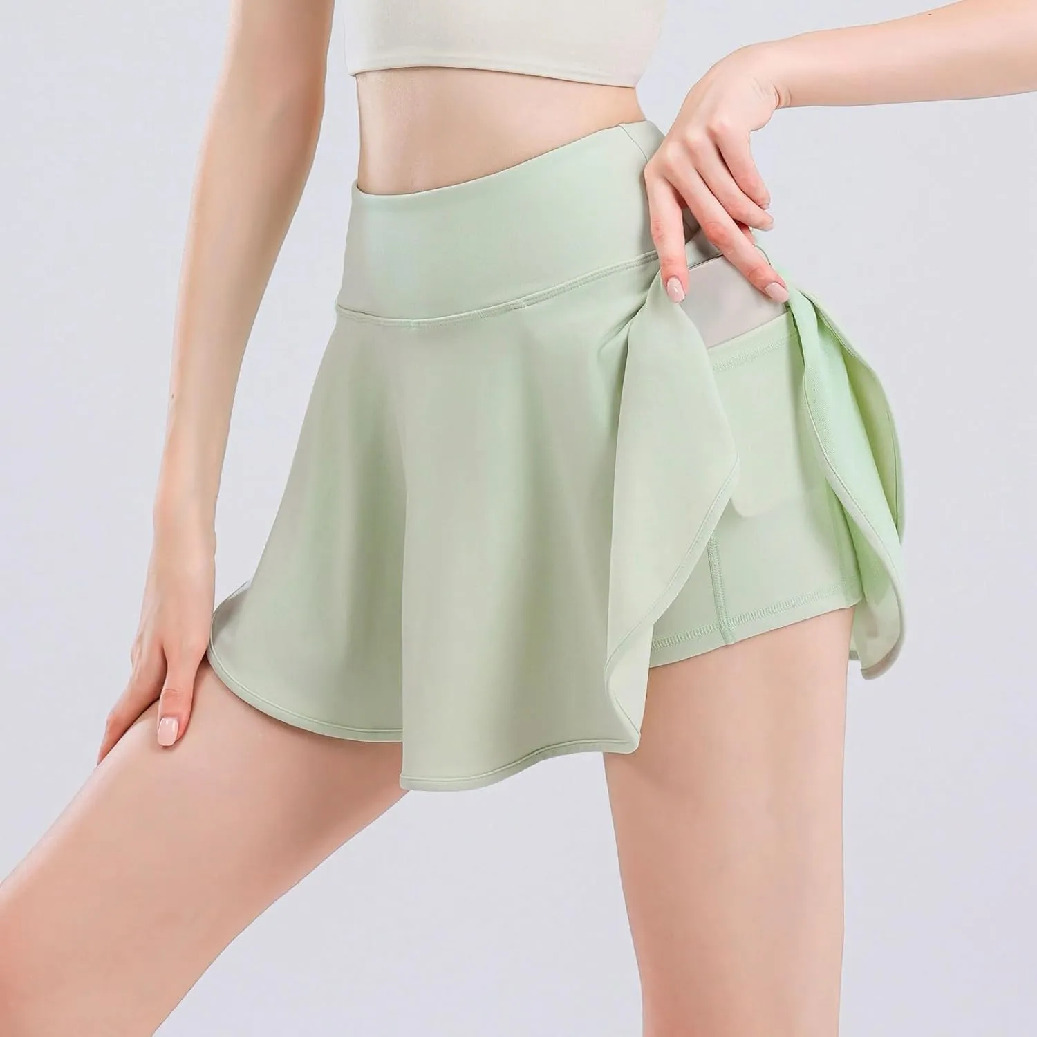Tennis Skirts for Women Summer Golf Skort High Waisted Workout Athletic Skorts Quick Dry Skirts Sports Running Shorts