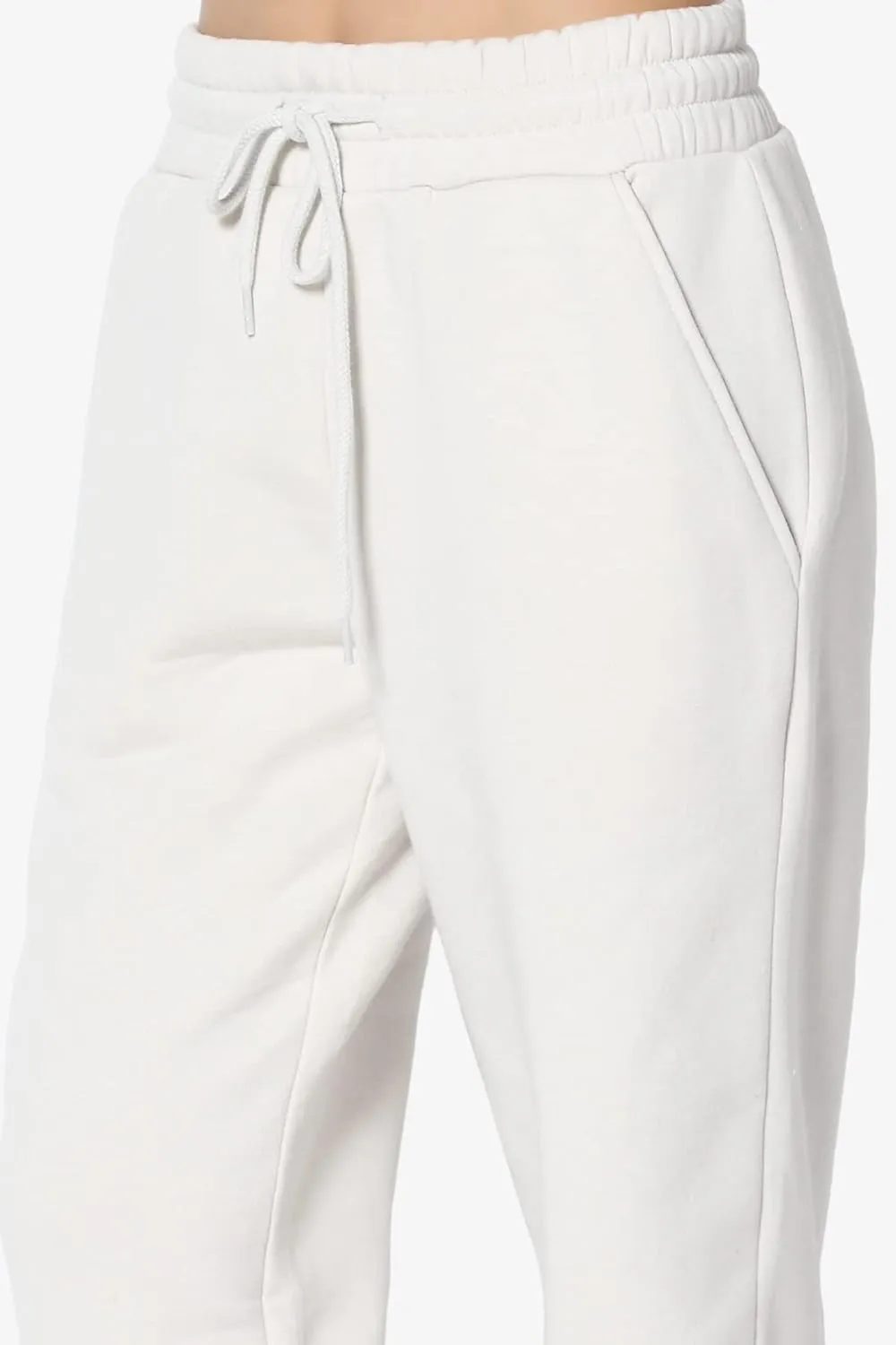TheMogan Women's S~3X Lounge FleecePullover Sweatshirt Drawstring Jogger Sweat Pants SET