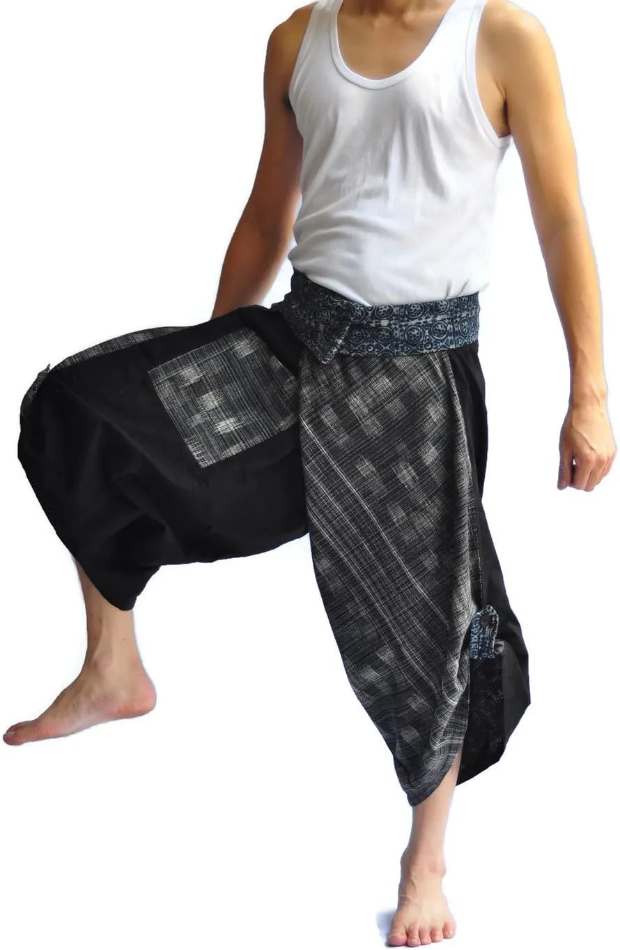 Unisex Tone Thai Fisherman Pants Yoga Trousers Free Size Cotton Brown