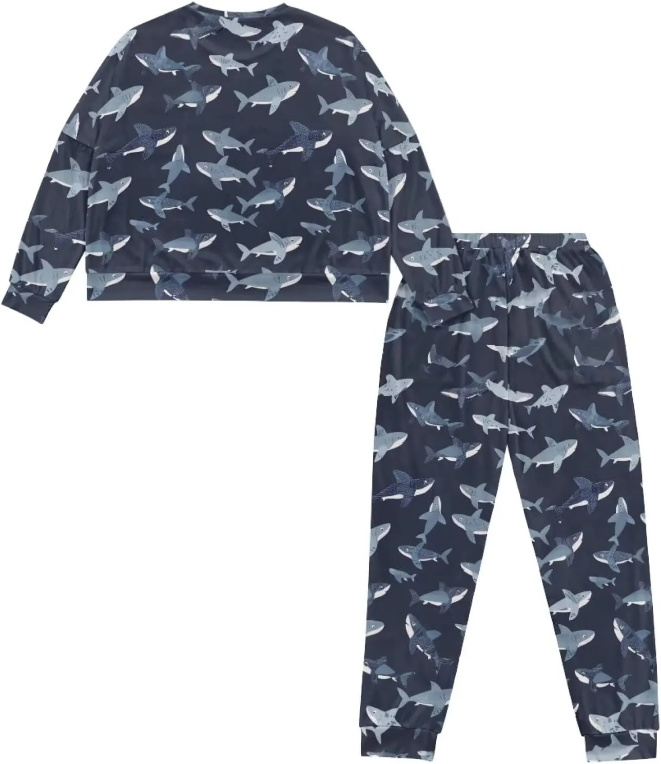 Upetstory Women Pajamas Set Long Sleeve Sleepwear Drawtsring Loungewear